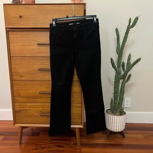 Black Old Navy Mid Rise Bootcut Jean